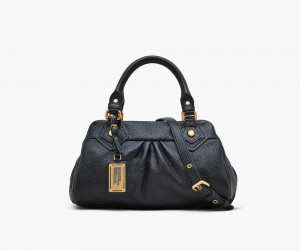 Black Marc Jacobs Re-Edition Baby Groovee Women's Handbags | USA 768315PMI