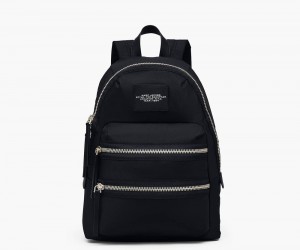 Black Marc Jacobs The Biker Nylon Large Women's Backpack | USA 264317SAN