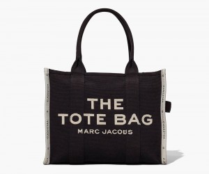 Black Marc Jacobs The Jacquard Large Women's Tote Bag | USA 152798DZX