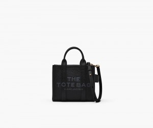 Black Marc Jacobs The Leather Mini Women's Tote Bag | USA 204718EYS