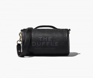 Black Marc Jacobs The Leather Women's Duffle Bag | USA 432960ZBV