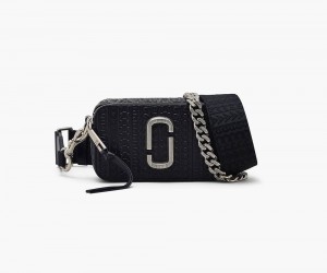 Black Marc Jacobs The Monogram Debossed Snapshot Women's Snapshot Bag | USA 052648LUX