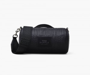 Black Marc Jacobs The Monogram Debossed Women's Duffle Bag | USA 051237FTD