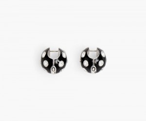 Black Marc Jacobs The Spots Women's Earrings | USA 950213KYD