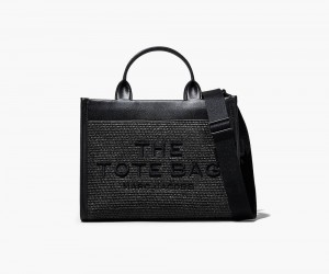 Black Marc Jacobs The Woven Dtm Medium Women's Tote Bag | USA 401625ZLN