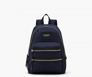 Blue Marc Jacobs The Biker Nylon Medium Women's Backpack | USA 650431DGK