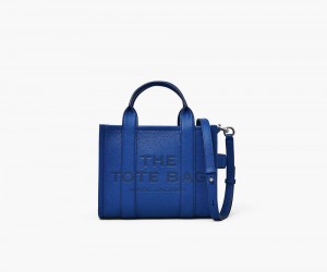 Blue Marc Jacobs The Leather Small Women's Tote Bag | USA 437216PUA