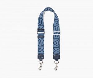 Blue Marc Jacobs The Outline Logo Webbing Women's Bag Strap | USA 210893WKL