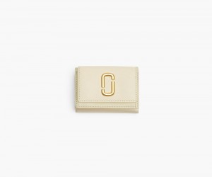 Khaki Marc Jacobs The Utility Snapshot Mini Trifold Women's Small Wallets | USA 460275LZS