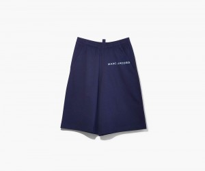 Navy Marc Jacobs The T-Shorts Women's Shorts | USA 902341YLW