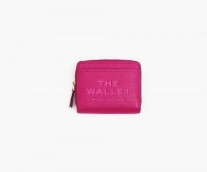 Pink Marc Jacobs The Leather Mini Compact Women's Small Wallets | USA 057938RCE