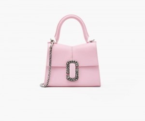 Pink Marc Jacobs The St. Marc Mini Top Handle Women's Handbags | USA 143596CFJ