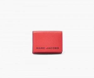 Red Marc Jacobs The Bold Medium Trifold Women's Small Wallets | USA 360498CGH