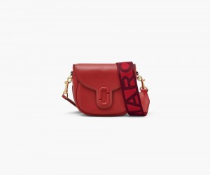 Red Marc Jacobs The J Marc Small Women's Saddle Bag | USA 358709UVY