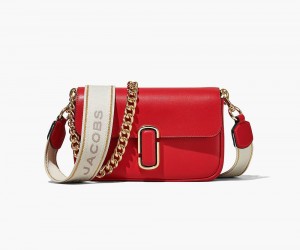 Red Marc Jacobs The J Marc Women's Shoulder Bag | USA 126035USE