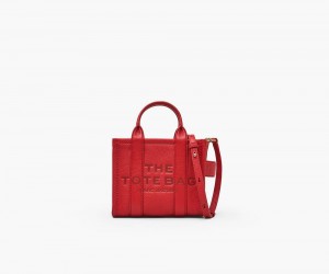 Red Marc Jacobs The Leather Mini Women's Tote Bag | USA 356824XGN