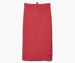 Red Marc Jacobs The Tube Women's Skirt | USA 476395KIC