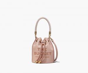 Rose Marc Jacobs The Leather Mini Women's Bucket Bag | USA 275103QFD