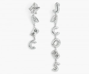 Silver Marc Jacobs The Marc Jacobs Balloon Women's Earrings | USA 405629BCL