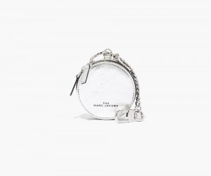 Silver Marc Jacobs The Sweet Spot Metallic Pouch Women's Handbags | USA 349761FUC