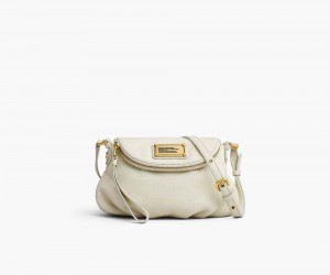 White Marc Jacobs Re-Edition Mini Natasha Women's Handbags | USA 897642DJI