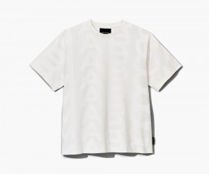 White Marc Jacobs The Monogram Big Women's T-Shirt | USA 872106UHQ