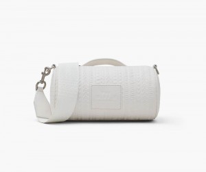 White Marc Jacobs The Monogram Debossed Women's Duffle Bag | USA 136208UAX