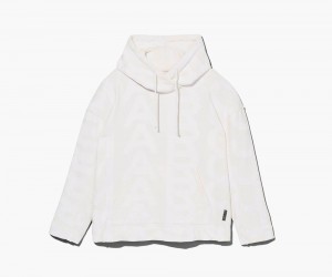 White Marc Jacobs The Monogram Oversized Women's Hoodie | USA 209834HSN