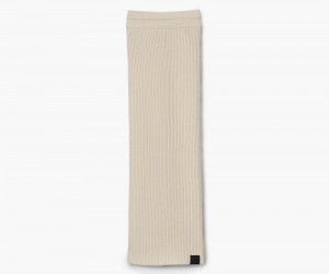 White Marc Jacobs The Ribbed Tube Women's Skirt | USA 478360AMH