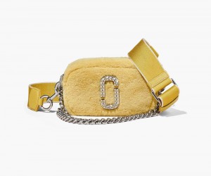 Yellow Marc Jacobs The Plush Snapshot Women's Snapshot Bag | USA 721635WQA