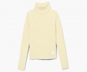 Yellow Marc Jacobs The Ribbed Turtleneck Women's Sweater | USA 495316ZSQ