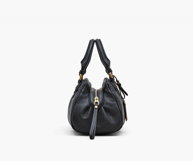 Black Marc Jacobs Re-Edition Baby Groovee Women's Handbags | USA 768315PMI