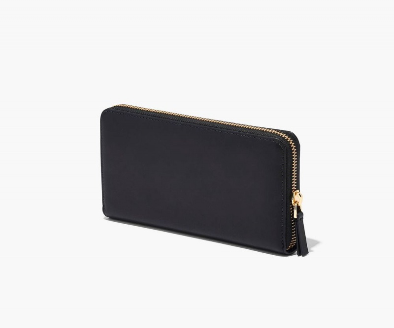 Black Marc Jacobs The J Marc Continental Women's Large Wallets | USA 438752QPS