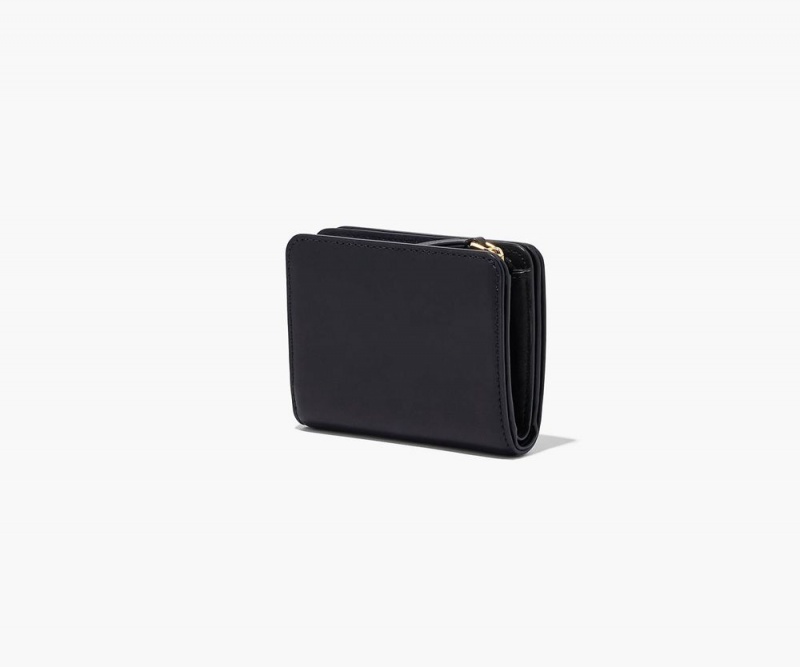 Black Marc Jacobs The J Marc Mini Compact Women's Small Wallets | USA 185973QEZ