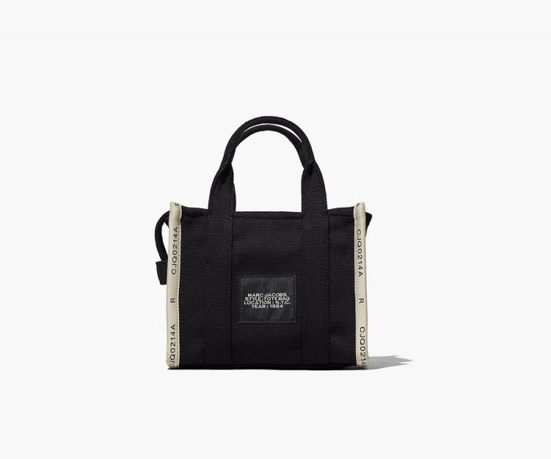 Black Marc Jacobs The Jacquard Small Women's Tote Bag | USA 218607FCE