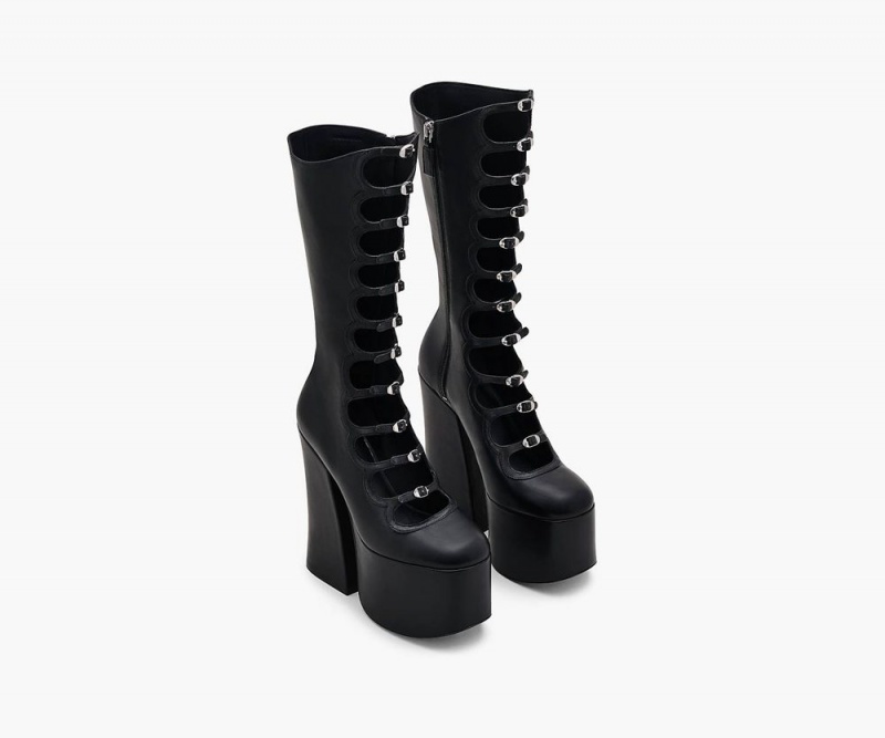 Black Marc Jacobs The Kiki Knee-High Women's Boots | USA 830196JKR