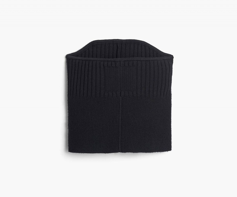 Black Marc Jacobs The Ribbed Knit Tube Women's Tops | USA 871342RFE