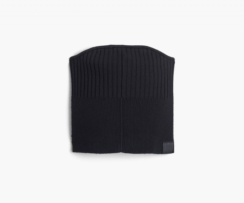 Black Marc Jacobs The Ribbed Knit Tube Women\'s Tops | USA 871342RFE