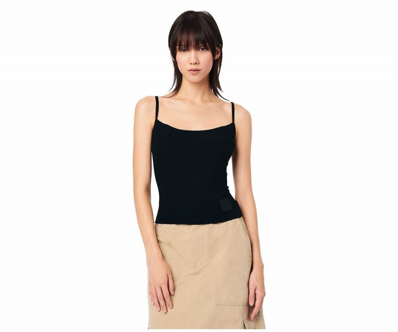 Black Marc Jacobs The Structured Camisole Women's Tops | USA 820746XKG