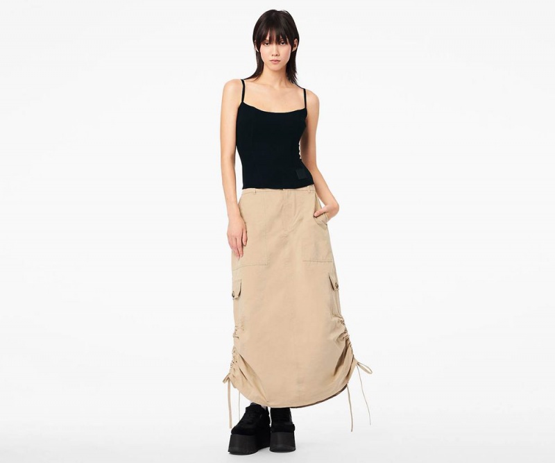 Black Marc Jacobs The Structured Camisole Women's Tops | USA 820746XKG