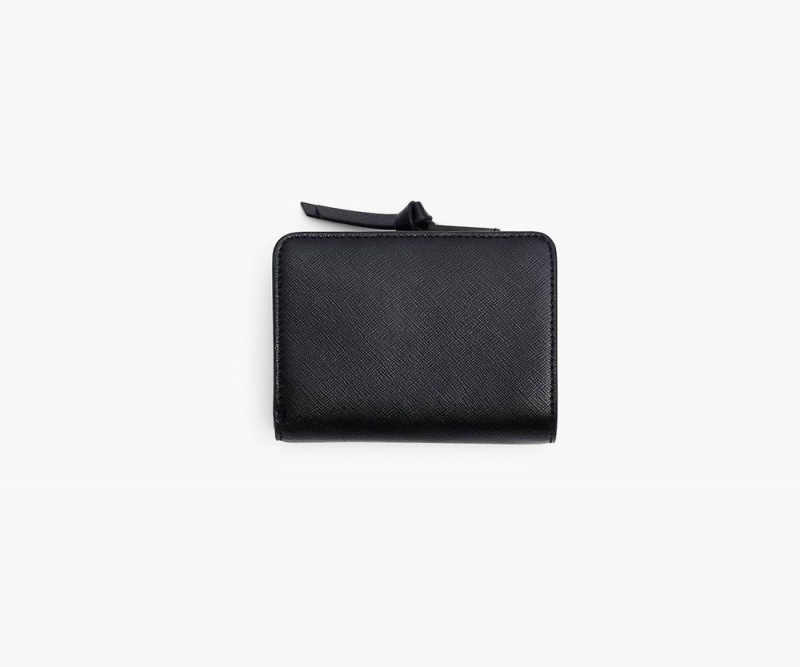 Black Marc Jacobs The Utility Snapshot Dtm Mini Compact Women's Small Wallets | USA 658190MJC