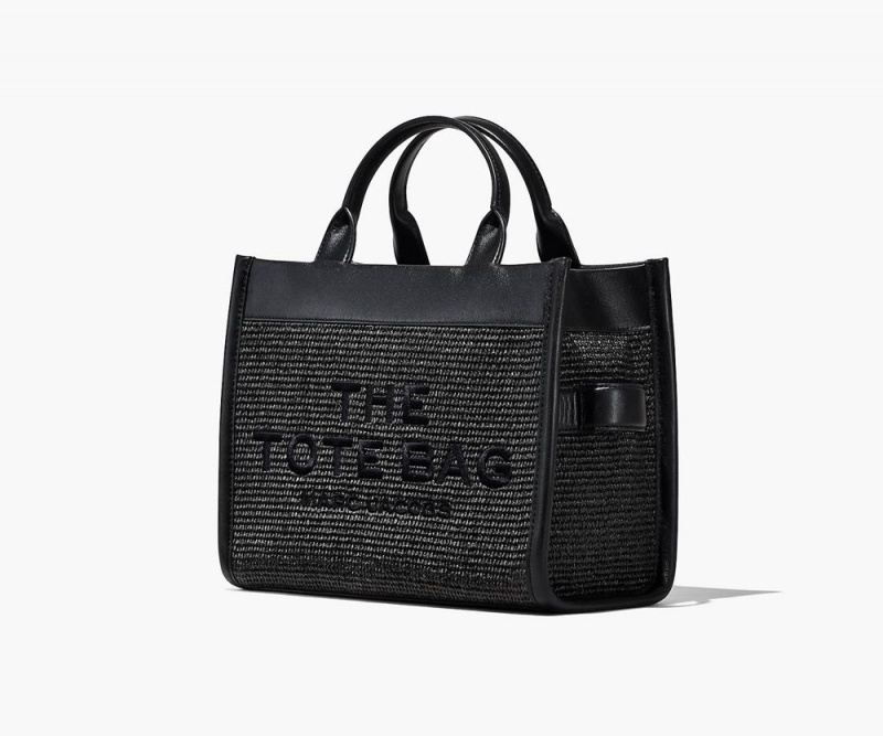 Black Marc Jacobs The Woven Dtm Medium Women's Tote Bag | USA 401625ZLN