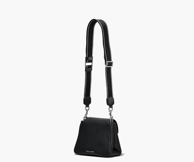 Black Silver Marc Jacobs The J Marc Chain Mini Women's Satchel Bag | USA 184920MNQ