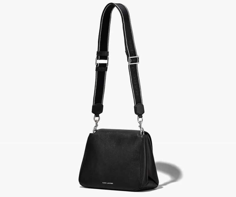 Black Silver Marc Jacobs The J Marc Chain Women's Satchel Bag | USA 691785CPI