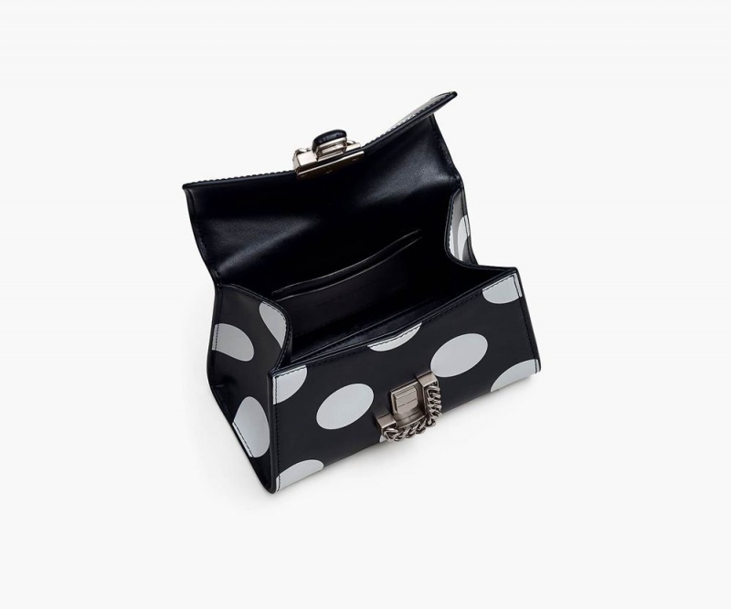 Black White Marc Jacobs The Spots St. Marc Mini Top Handle Women's Handbags | USA 945168DKQ