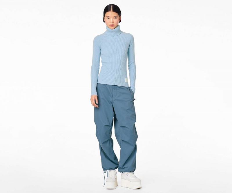 Blue Marc Jacobs The Baggy Drawstring Women's Pants | USA 745391YUM