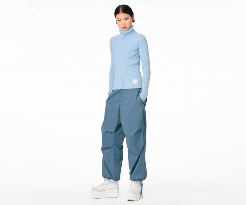 Blue Marc Jacobs The Baggy Drawstring Women's Pants | USA 745391YUM