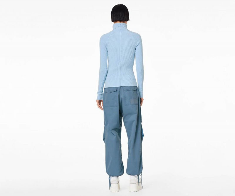 Blue Marc Jacobs The Baggy Drawstring Women's Pants | USA 745391YUM