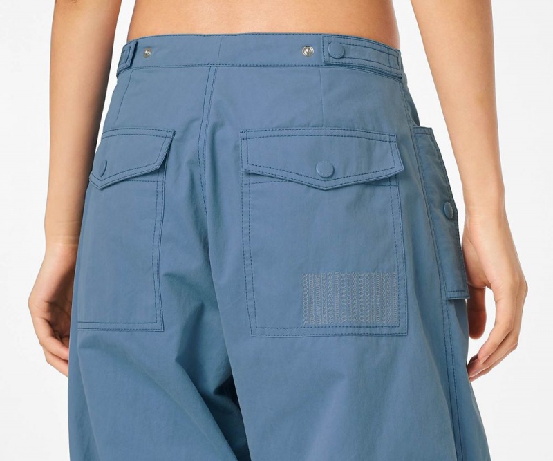 Blue Marc Jacobs The Baggy Drawstring Women's Pants | USA 745391YUM