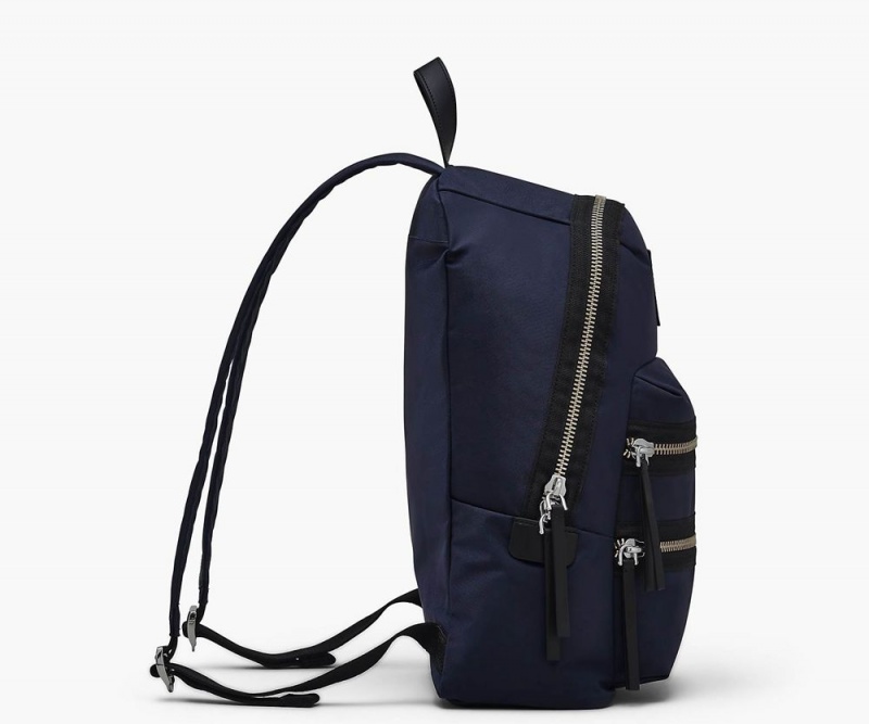 Blue Marc Jacobs The Biker Nylon Large Women's Backpack | USA 814063JPH